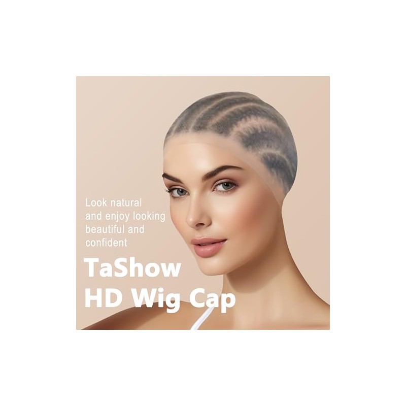 TaShow 30 gorros de peluca HD para mujer, con encaje