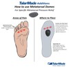 TalarMade Surface Additions Metartarsal Domes Forefoot Raise - Mortons Neuroma