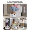 MR.SIGA Toilet Stool Squat Adult, Bathroom Stool Heavy Duty, Anti