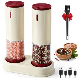 Automatic Rechargeable Salt and Pepper Grinder Set - 2 PCS