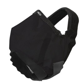 Cattle Livestock Fly Mask Fleece Padding Breathable Mesh Adjustable Fit for All Cattles (Black, Pink) (Black)