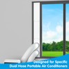 Air Jade Dual Hose Portable Air Conditioner Window Seal Kit,