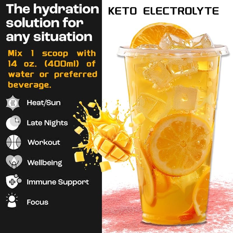 Electrolytes Keto 30 Days Supply | 30 Serving Electrolyte Powder