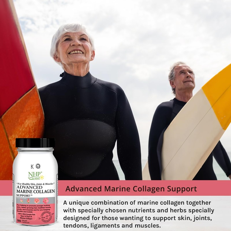 Advanced Marine Collagen Support, specifically Designed to Support Skin, Joints,