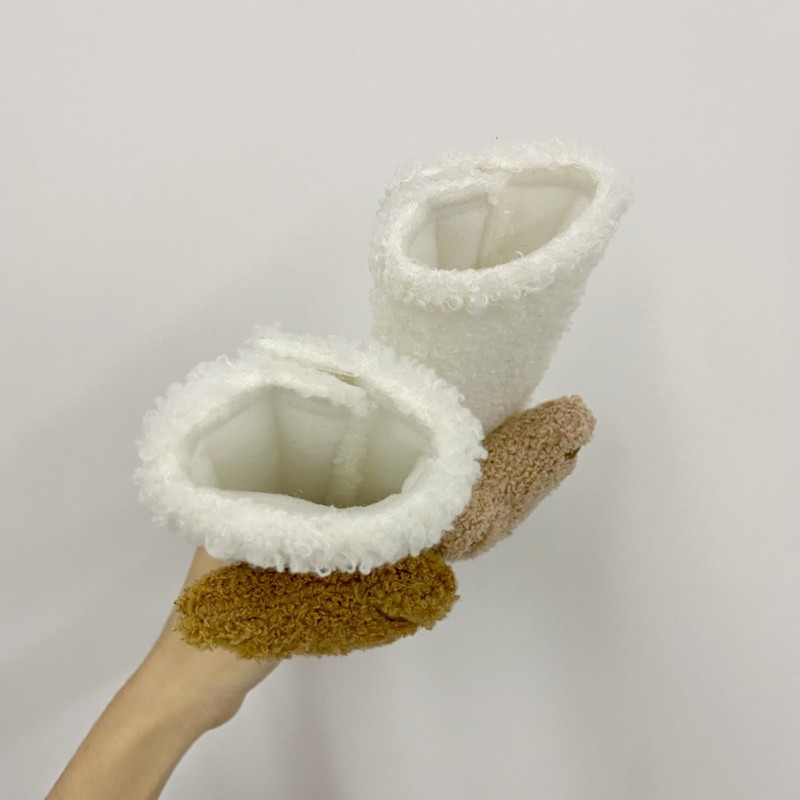 Car Seat Belt Covers, White Teddy Bear Design, 2-Piece Shoulder