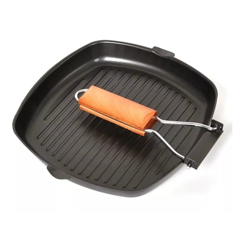 Misorel Sarten Square Parrilla Comal Grill 24 Cm Plegable Cocina