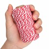 Red White Gift Twine String Holiday Twine 328 Feet Cotton