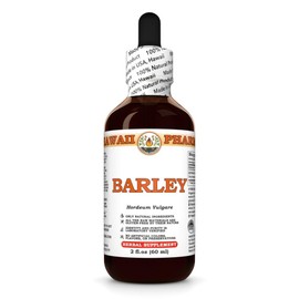 Barley (Hordeum Vulgare) Dry Grass Tincture, Made in Hawaii, Organic Raw Materials, All Natural, Vegan, Pure Liquid Extract - 2 fl.oz