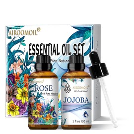 30+30ml Travel Size Rose Jojoba Essential Oil Set Floral Fragrance for Candle DIY Aromatherapy Home Use Diffuser Perfume Scents