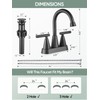 Cobbe Bathroom Faucets for Sink 3 Hole, 4 Inch with