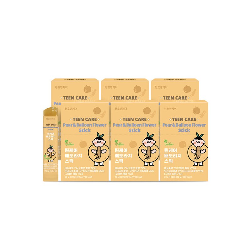 Cheonhoen Care (현대Hmall)천호엔케어 틴케어 배도라지 스틱 20포 20g 20포 6박스