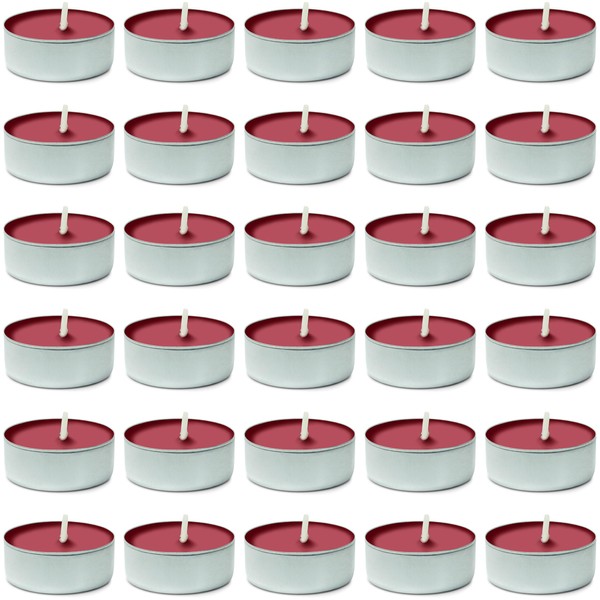 DecorRack 30 Tealight Candles, Strawberry Scented, Pleasant Fragrance Candle, Aromatherapy,
