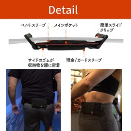 One80 Pouch, Waist Bag, Pouch, Men's, Women's, Body Bag, Sacoche, black