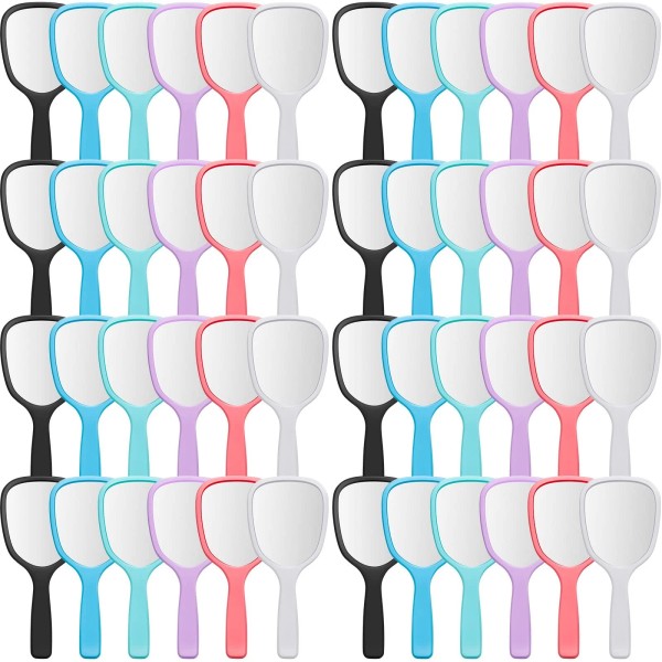 Vinsot 50 Pcs Handheld Mirror Bulk Hand Mirrors with Handle
