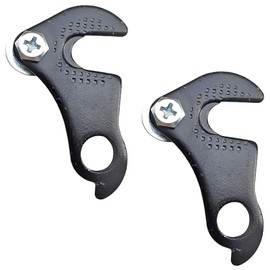Buaak Pack of 2 Bicycle Derailleur Hanger, Derailleur Hanger Compatible with Shimano, MTB Derailleur Hanger Mech Rear Derailleur, for Bicycles without Built-in Me