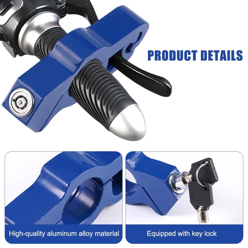 Robust Motorcycle Lock, Aluminium Alloy Brake Disc Lock Motorcycle Adjustable