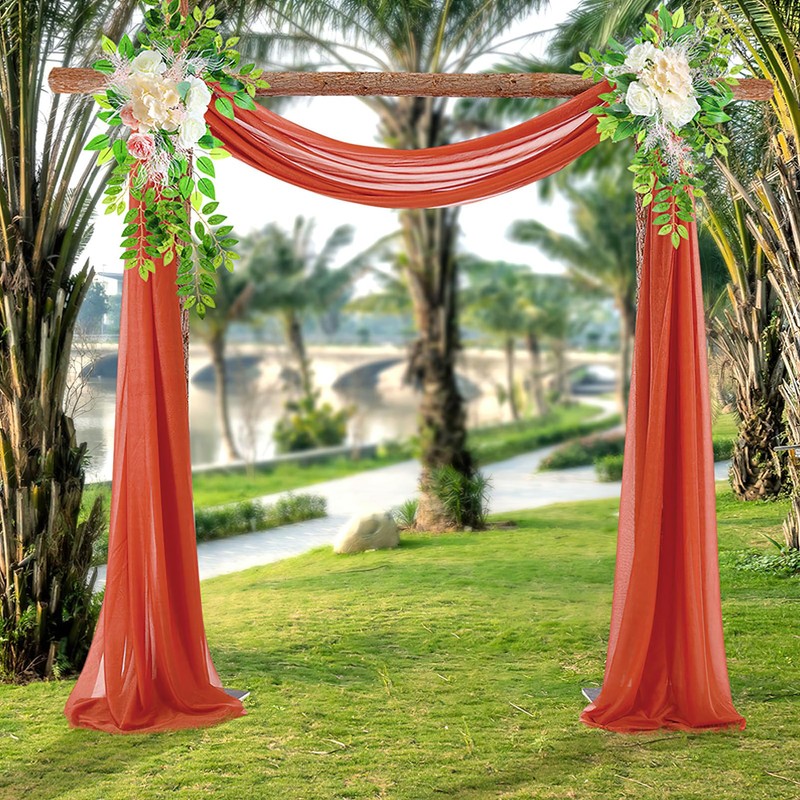 Wedding Bow Sheer Curtains Background, 600 x 75 cm Voile