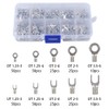 YFFSFDC Terminal Set, 320 Pieces Round Terminals, Crimp Terminals, Bare