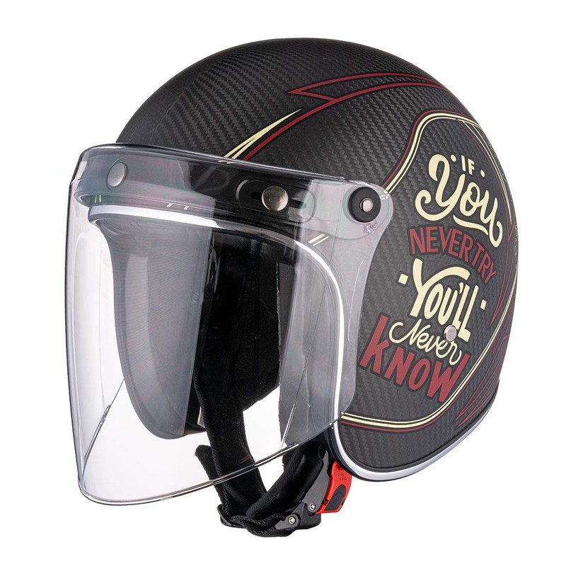 VCOROS Universal 3-Snap Flip Up Visor Shield Lens for Retro