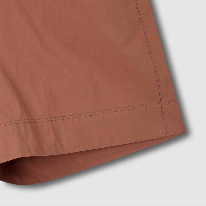 JAJU [JAJU] Women's Cotton Half Pants_Brick