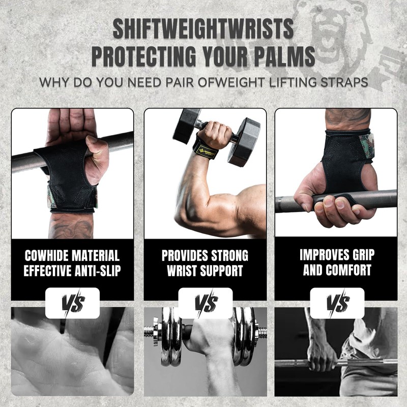 Correas de muñeca para levantamiento de pesas con correa para