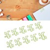 100PCS Cute Paper Clip Figure Shaped Electroplating Process Prevent Slip