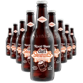 Diet Stewart's Root Beer, 12 fl oz (12 Glass Bottles)