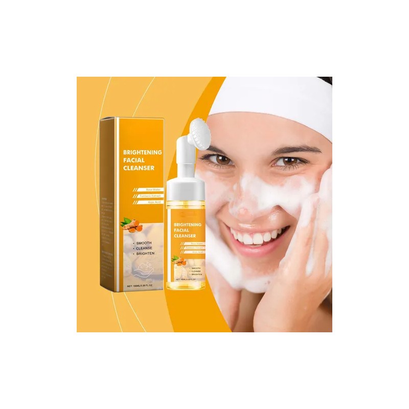Limpiador Facial De Cúrcuma, Limpieza Profunda E Hidratante
