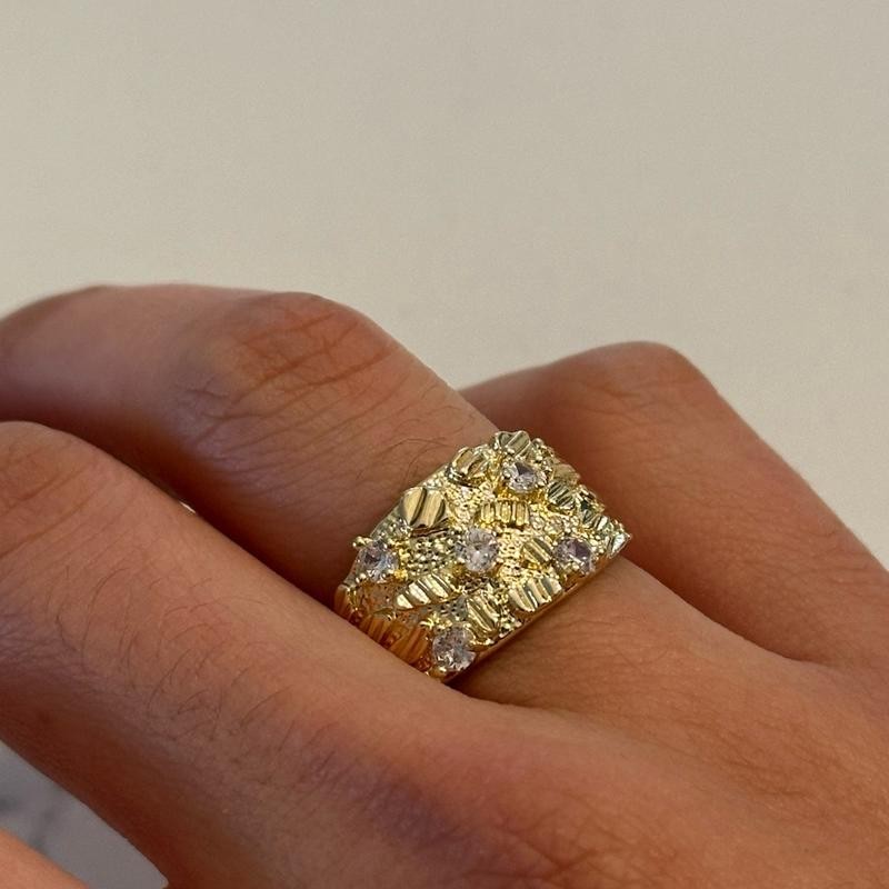 gold nugget ring ( D ):_9
