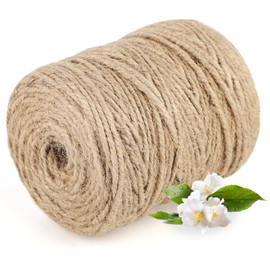 Garden Twine Jute 3mm Thick Jute Twine 100m Roll - Twine for Gardening and Crafts, Natural Colour, Ideal as Jute Twine for Versatile Uses