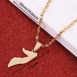 Somalia Necklace Pendant For Women African Jewelry (Gold Color)