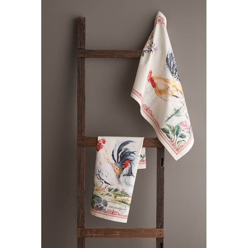 Maison d'Hermine Campagne Multipurpose Kitchen Towels, 100% Cotton, Soft, Absorbent,