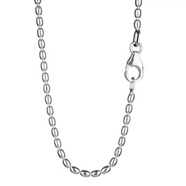 NKlaus Necklace 45 cm - 50 cm 925 Sterling Silver Width: 1.8 mm Olive Chain Lobster Clasp, Sterling Silver, No Gemstone