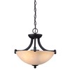 Canarm ICH375A03RA14 3 Light Warren Dual Large Pendant Light Fixture,
