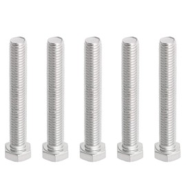 Aopin M8 x 30mm Hex Bolt Screw Grade 5.8 Stainless Steel, Fasteners Fully Machine Threaded SUS304 10 PCS