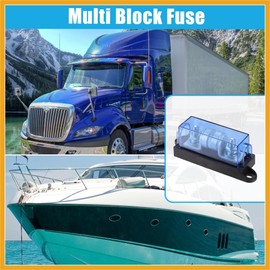 Partuto 250V 300A Multi Block Fuse Class T Fuse Holder Circuit Fuses for Cars Boats Trucks Replacement