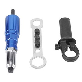 Accesorio de cabeza de pistola de remache, Accesorio de taladro de remache para taladro remachador Pistola de tuercas de remache eléctrica Herramienta de remachado Adaptador de conversión de taladro d