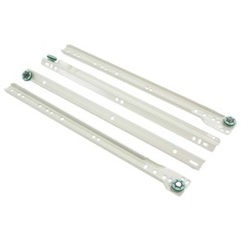 WAKI Slide Rail Bottom Roller Rail, 13.8 inches (350 mm), 2 Pieces (Pair)
