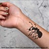 Azeeda 4 x 'Lustige Ameise' Temporäre Tattoos - Wasserfest, Hautfreundlich