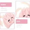Toalla para Secar el Cabello de Microfibra Rosa Diseño de
