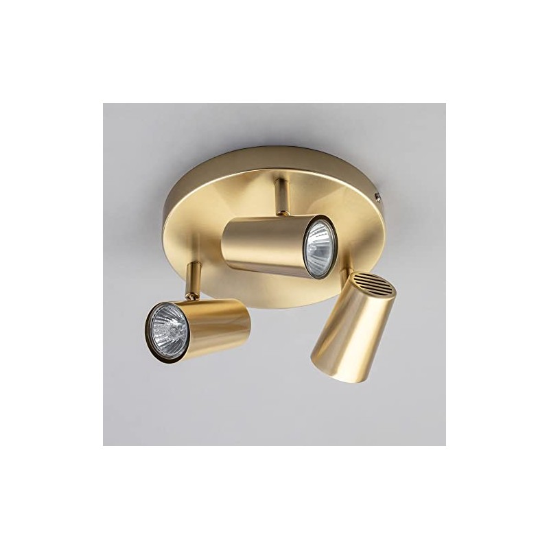 LITECRAFT Chobham Spotlight Plate Adjustable GU10 Ceiling 3 Light -