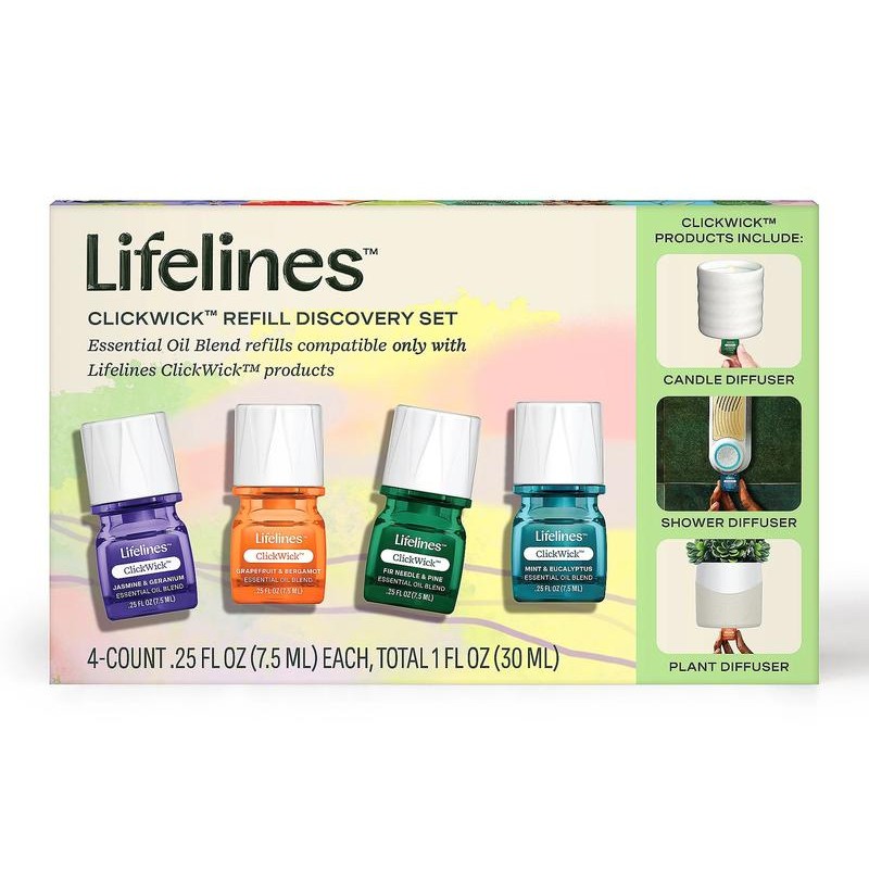 Lifelines Essential Oil Clickwick Discovery Set