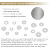 Kindroufly 270 Pieces 15 Sizes Large Fender Washers Assortment Kit,