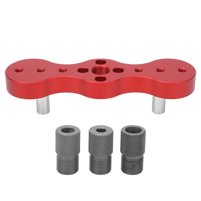 Woodworking Dowel Drill Guide Jig Positioner Aluminum Alloy 6/8/10mm Hole