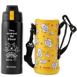 Iris Ohyama 2-way Water Bottle, For Kids, 23.6 fl oz (600 ml), Mickey, Direct Drinking Type, Easy To Replace, Can Be Used For Ages 1 Year, Can Be Used For All Seasons, Cold Up To 16 Hours Keeps Cold