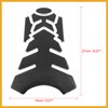 Partuto Motorcycle Fuel Tank Protector PVC Rubber Pad Emblem Badge