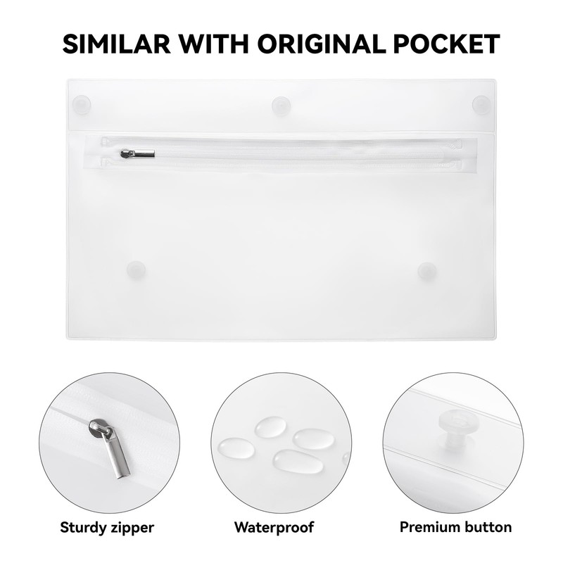 MITCHENIFY MITCHENIFY Clear Zipper Pouches Insert Compatible with Simple Modern