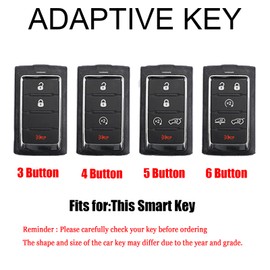 HIBEYO 5 Button Key Fob Cover Compatible with Jeep Grand Cherokee Grand Wagoneer 2021 2022 2023 2024 Accessories Alloy Carbon Fiber Texture Key Shell with Keychains-5 Button Silver