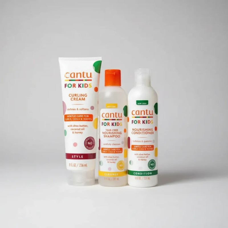 Kit Cantu For Kids Shampoo Y Acondicionador Crema Para Rizos