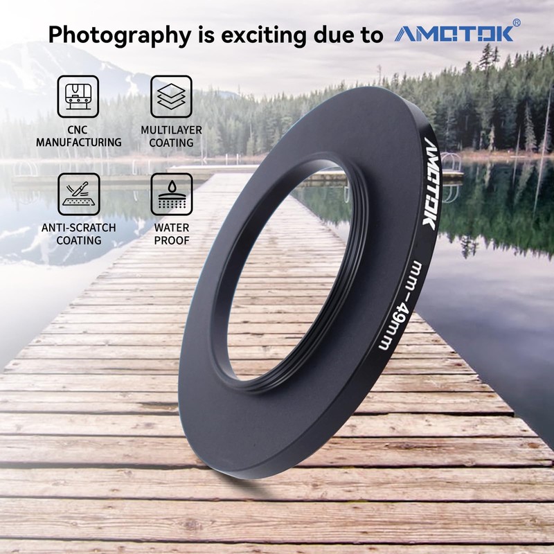 42 mm Lens to 49 mm Camera Lens Adapter, 42
